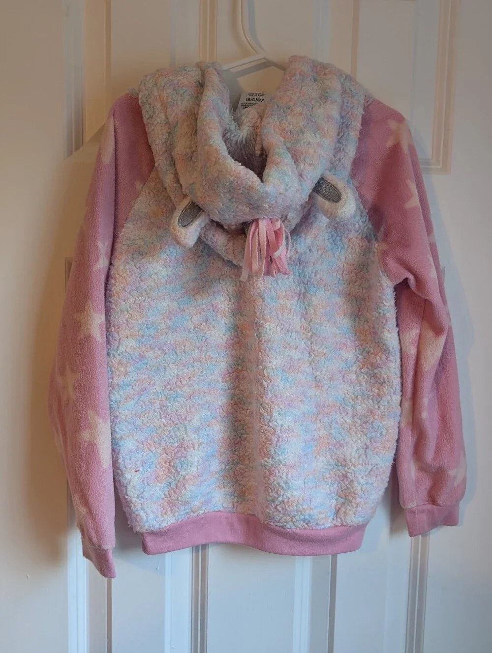 Saint Eve Kids Unicorn Fleece Hooded Pajamas Set Size XS (5 / 6)